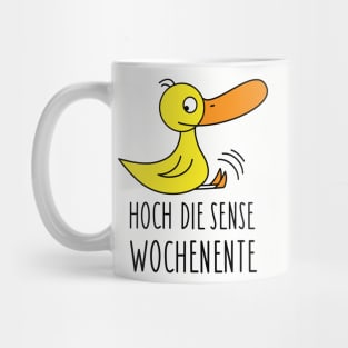 Funny duck wants weekend Mug